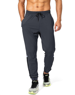 Neeba Solid Men Light Blue Track Pants