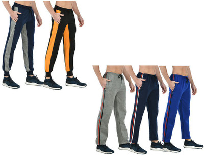KAVYA Colorblock Men Multicolor Track Pants