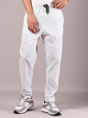V-MART Printed Men Light Green Track Pants