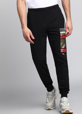 PUMA xONE8 Gold Foil Pants Printed Men Black Track Pants