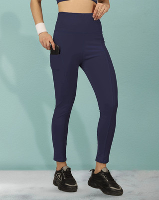 BEYOGINI Solid Women Blue Track Pants