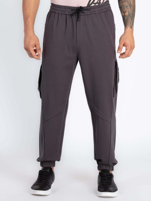Status Quo Solid Men Grey Track Pants
