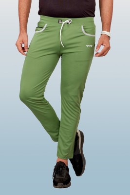 DEVICE OF HOVID FASHION Solid Men Light Green Track Pants