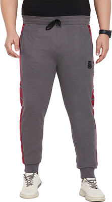 bigbanana Colorblock Men Grey Track Pants