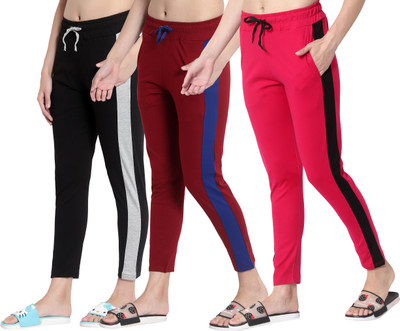 Ayvina Self Design Women Multicolor Track Pants