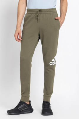 ADIDAS Printed Men Green Track Pants