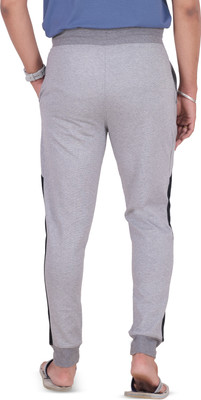 Ecolove Striped Men Grey Track Pants