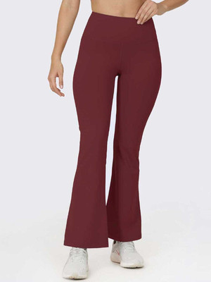 BlissClub Ultimate Flare Pants, Lite - Tall Regular Fit Women Brown Trousers
