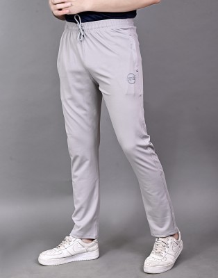 TrendRise Solid Men Grey Track Pants