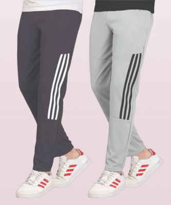 CLOTVIN TREND Striped Men Grey Track Pants