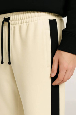 NFTRENDLYY Striped Men Grey Track Pants