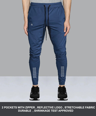 AVOLT Polka Print Men Blue Track Pants