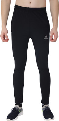 Good Step Self Design Men Black Track Pants