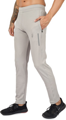 BlueFicus Self Design Men Grey Track Pants