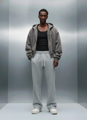 Dockstreet Striped Men Grey Track Pants