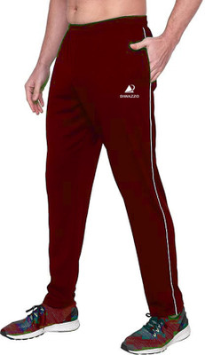 Diwazzo Printed Men Maroon Track Pants