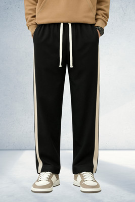Vontade Solid Men Black Track Pants