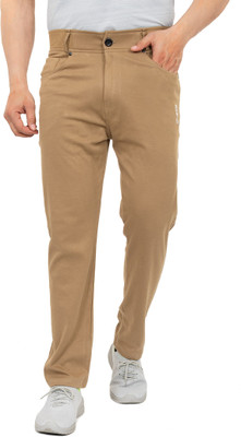 GEE 5 Solid Men Beige Track Pants
