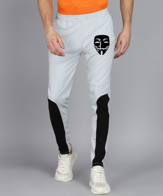 bfb Printed Men White Track Pants