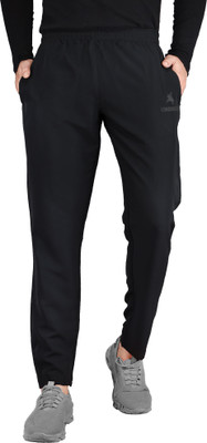 LONDON ALLEY Solid Men Black Track Pants