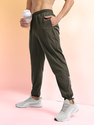 HRX by Hrithik Roshan Printed Men Green Track Pants