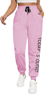 Tabadtod Printed Women Pink Track Pants