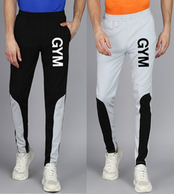 mfb Colorblock Men Black, Grey Track Pants