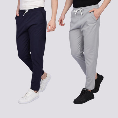 Venvor Self Design Men Blue Track Pants
