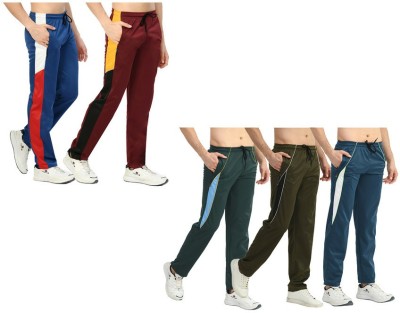 KAVYA Colorblock Men Multicolor Track Pants