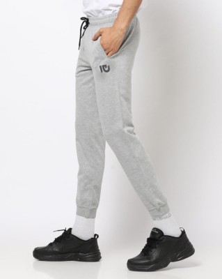 Indian Urban Colorblock Men Grey Track Pants