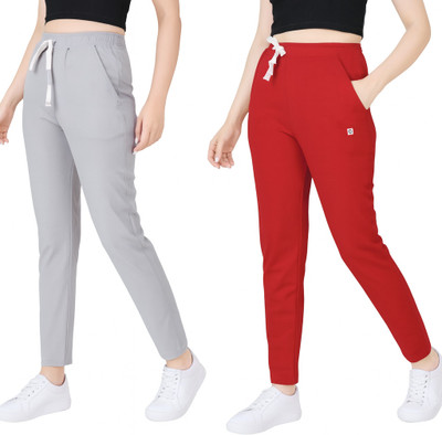 Royal-E-Kashmir Solid Women Grey, Maroon Track Pants