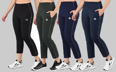 ASDF Solid Women Multicolor Track Pants