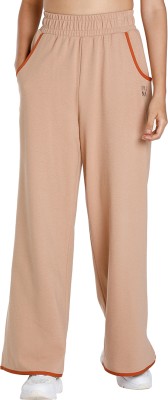 PUMA INFUSE Wide Leg Pants Solid Women Beige Track Pants