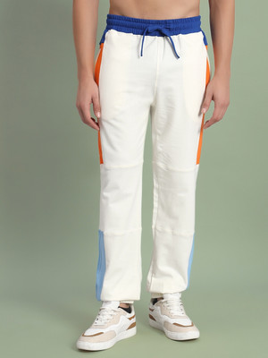 WEARDUDS Self Design Men White Track Pants