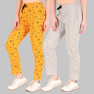 Kiba Retail Printed Women Multicolor Track Pants