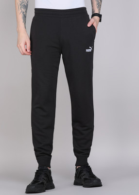 PUMA Solid Men Black Track Pants