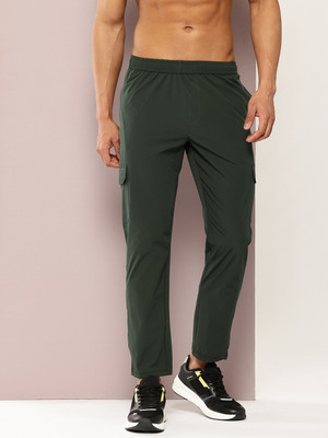 Turnfit Self Design Men Olive Track Pants