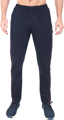 Zeffit Solid Men Light Blue Track Pants