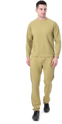 swastika vastram Striped Men & Women Beige Track Pants