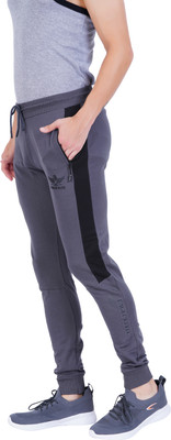 Eagle Elite Self Design Men Grey Track Pants