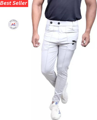 ACE SPORTS Solid Men Grey Track Pants