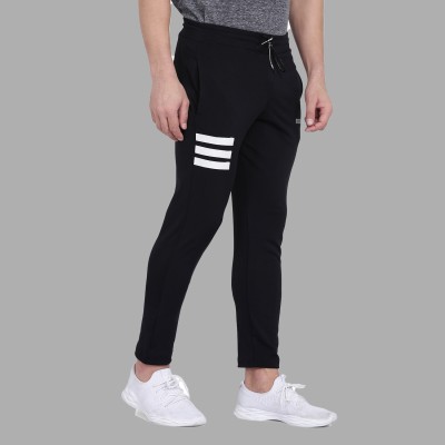 R RIDACHY Printed Men Black Track Pants