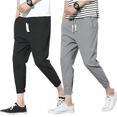 Qbon Solid Men Multicolor Track Pants