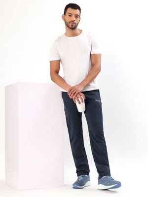 Kroop Solid Men Blue Track Pants