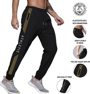 JUGULAR Printed Men Black Track Pants