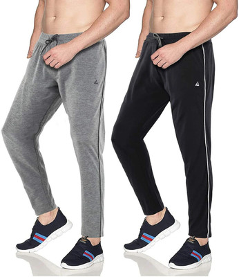AVOLT Solid Men Grey, Black Track Pants