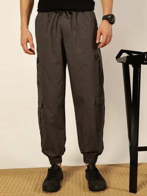 Thomas Scott Solid Men Grey Track Pants