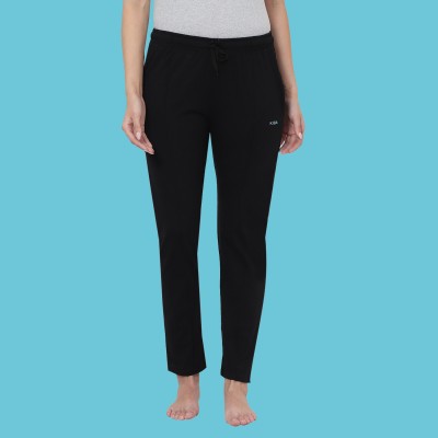 Kavya Retail Solid Women Black Track Pants