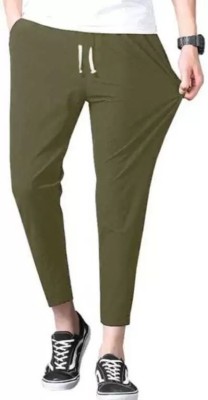 Aradhya Fashions Solid Men Green Track Pants