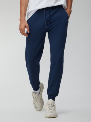 XYXX Regular Fit Ascent Cotton Rich Solid Men Dark Blue Track Pants